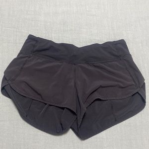 Size 4 Black Lululemon Shorts. 2.5 “ length